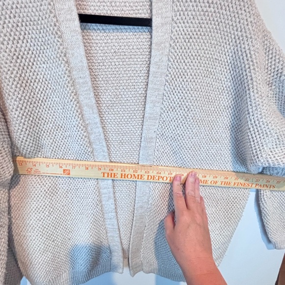 Universal Thread Beige Open Front Knit Cardigan Sweater XXL - Picture 5 of 11